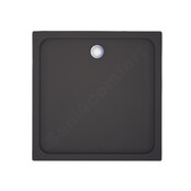 Gliss Uno Douchebak Zwart Laag 90x90 Cast Marble 3cm