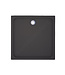 Gliss Uno Douchebak Zwart Laag 90x90 Cast Marble 3cm