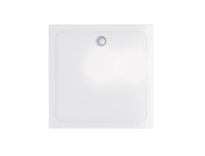 Gliss Uno Douchebak Wit Laag 90x90 Cast Marble 3cm