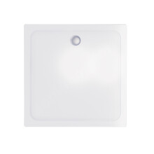 Gliss Uno Douchebak Wit Laag 80x80 Cast Marble 3cm