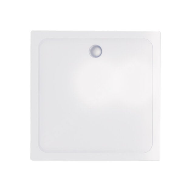 Gliss Uno Douchebak Wit Laag 80x80 Cast Marble 3cm