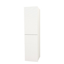 Badkamerkast Ribbelfront Elite Mat Wit 135cm 2 Greeploos deuren Softclose