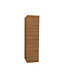Badkamerkast Ribbelfront Elite Walnoot 160cm 2 Greeploos deuren Softclose