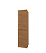 Badkamerkast Ribbelfront Elite Walnoot 160cm 2 Greeploos deuren Softclose