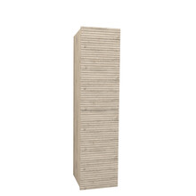Badkamerkast Ribbelfront Elite Licht Hout 135cm 2 Greeploos deuren Softclose