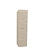 ALONI Badkamerkast Ribbelfront Elite Licht Hout 135cm 2 Greeploos deuren Softclose