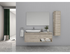 Badkamermeubel Ares Licht Hout 120cm met Topblad