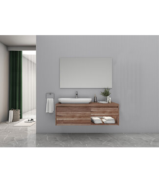 ALONI Badkamermeubel Ares Garda Walnoot 120cm met Topblad