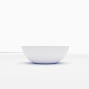 Waskom Leto Glans Wit 40x15 cm Rond Solid Marmo