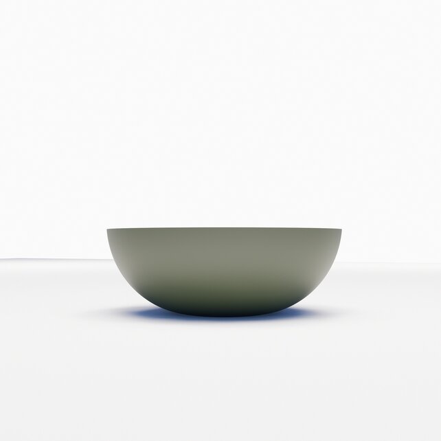 Waskom Leto Olijfgroen Mat 40x15 cm Rond Solid Marmo