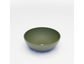 Waskom Leto Olijfgroen Mat 40x15 cm Rond Solid Marmo