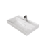Aloni Keramische Wastafel 80x48x10 cm Sharp  Glans Wit met kraangat