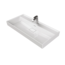 ALONI Aloni Keramische Wastafel 100x48x10 cm Sharp Glans Wit met kraangat