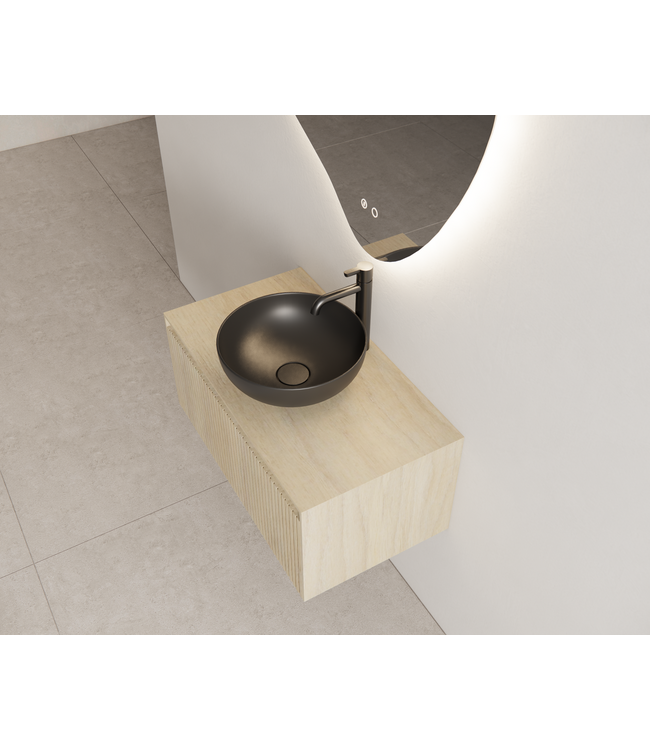 Timotheus Wastafelonderkast Ribbelfront Corn Silk 70 cm