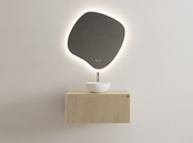 Timotheus Wastafelonderkast Ribbelfront Corn Silk 70 cm