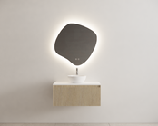 Timotheus Wastafelonderkast Ribbelfront Corn Silk 80 cm