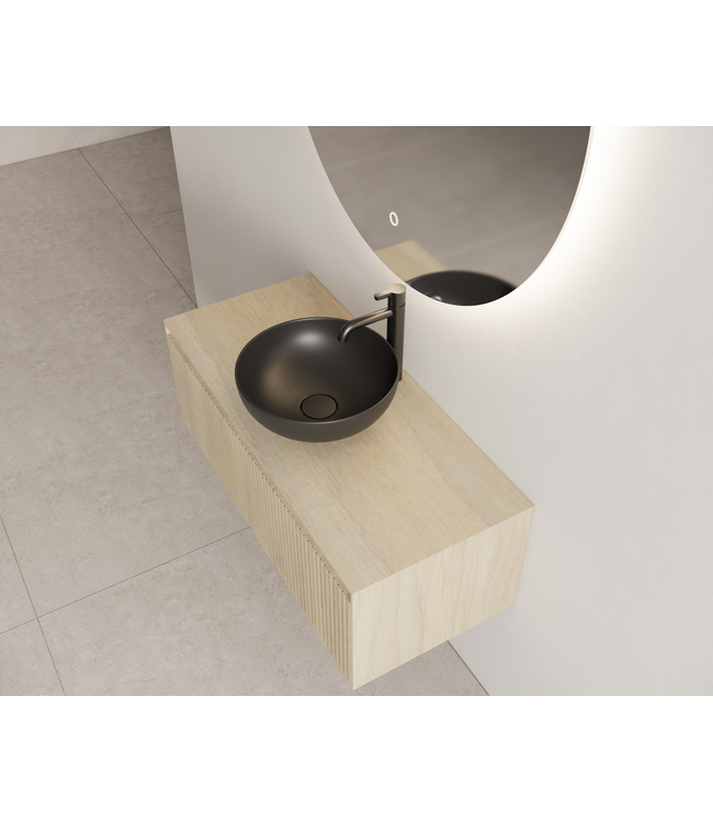 Timotheus Wastafelonderkast Ribbelfront Corn Silk 100 cm