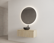 Timotheus Wastafelonderkast Ribbelfront Corn Silk 100 cm