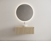 Timotheus Wastafelonderkast Ribbelfront Corn Silk 100 cm