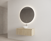 Timotheus Wastafelonderkast Ribbelfront Corn Silk 100 cm