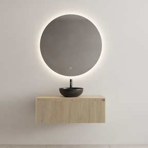 Timotheus Wastafelonderkast Ribbelfront Corn Silk 100 cm