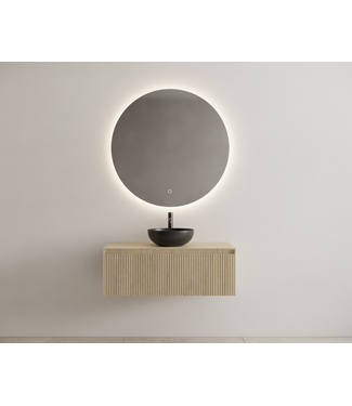 GLISS DESIGN Timotheus Wastafelonderkast Ribbelfront Corn Silk 100 cm