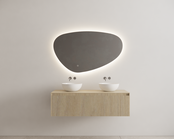 Timotheus Wastafelonderkast Ribbelfront Corn Silk 120 cm 1 lade