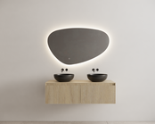 Timotheus Wastafelonderkast Ribbelfront Corn Silk 140 cm 2 lades