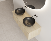 Timotheus Wastafelonderkast Ribbelfront Corn Silk 140 cm 2 lades