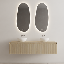 Timotheus Wastafelonderkast Ribbelfront Corn Silk 180 cm 2 lades