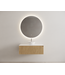 Timotheus Wastafelonderkast Ribbelfront Castle Brown 100 cm