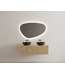 Timotheus Wastafelonderkast Ribbelfront Castle Brown 140 cm 1 lade