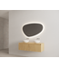 Timotheus Wastafelonderkast Ribbelfront Castle Brown 120 cm 2 lades