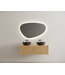 Timotheus Wastafelonderkast Ribbelfront Castle Brown 120 cm 2 lades