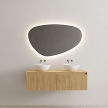 Timotheus Wastafelonderkast Ribbelfront Castle Brown 140 cm 2 lades