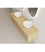 Timotheus Wastafelonderkast Ribbelfront Castle Brown 160 cm 2 lades