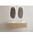 Timotheus Wastafelonderkast Ribbelfront Castle Brown 160 cm 2 lades