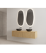Timotheus Wastafelonderkast Ribbelfront Castle Brown 160 cm 2 lades