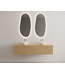 Timotheus Wastafelonderkast Ribbelfront Castle Brown 200 cm 2 lades
