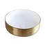 ALONI Waskom relief Turo Goud / Wit 36x13cm - Keramiek