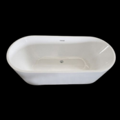 Luxe Vrijstaand Bad 170x75x58 cm Acryl Wit met Met afsluitbare klikplug Luxe Vrijstaand Bad 170x75x58 cm Acryl Wit met Met afsluitbare klikplug