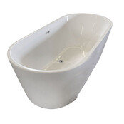 Luxe Vrijstaand Bad 170x75x58 cm Acryl Wit met Met afsluitbare klikplug Luxe Vrijstaand Bad 170x75x58 cm Acryl Wit met Met afsluitbare klikplug