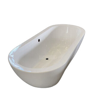 SANI-SUPPLY Luxe Vrijstaand Bad 182x80x58 cm Acryl Wit met dikke rand