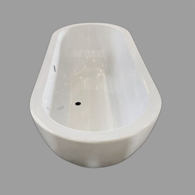 Luxe Vrijstaand Bad 182x80x58 cm Acryl Wit met dikke rand