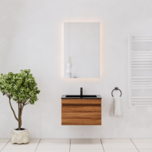 Gliss Anelius Badkamermeubel excl. Wastafel Sonoma Brown 60cm