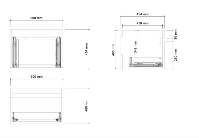 Gliss Anelius Badkamermeubel excl. Wastafel Sonoma Brown 60cm