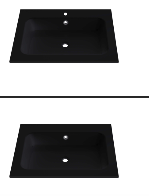 Gliss Anelius Badkamermeubel met Wastafel Sonoma Brown 60cm