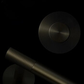 Toilet Accessoires set Ribbed Lux Geborsteld Goud Toiletborstelhouder Reserverolhouder Toiletrolhouder handdoekhaak