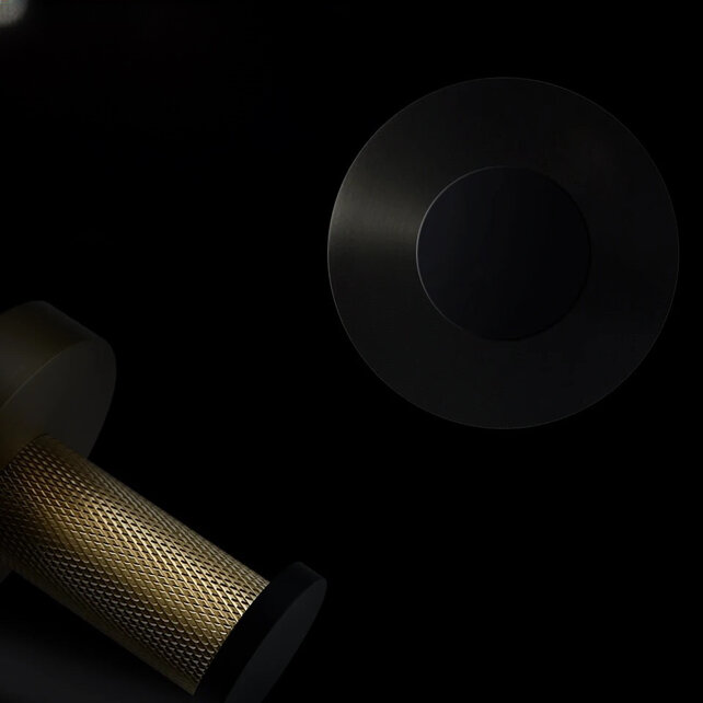 Toilet Accessoires set Ribbed Lux Geborsteld Goud Toiletborstelhouder Reserverolhouder Toiletrolhouder handdoekhaak