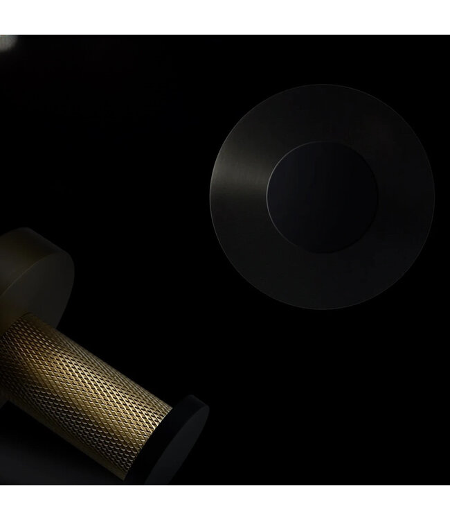 Toilet Accessoires set Ribbed Lux Geborsteld Goud Toiletborstelhouder Reserverolhouder Toiletrolhouder handdoekhaak